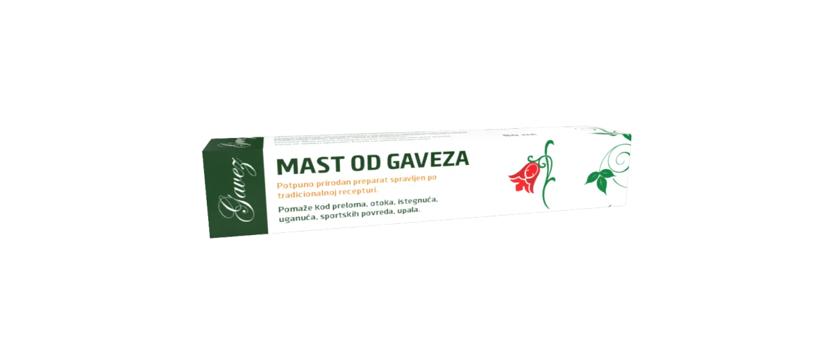 Mast od gaveza, 80 ml — kutija preparata Gavez Sombor